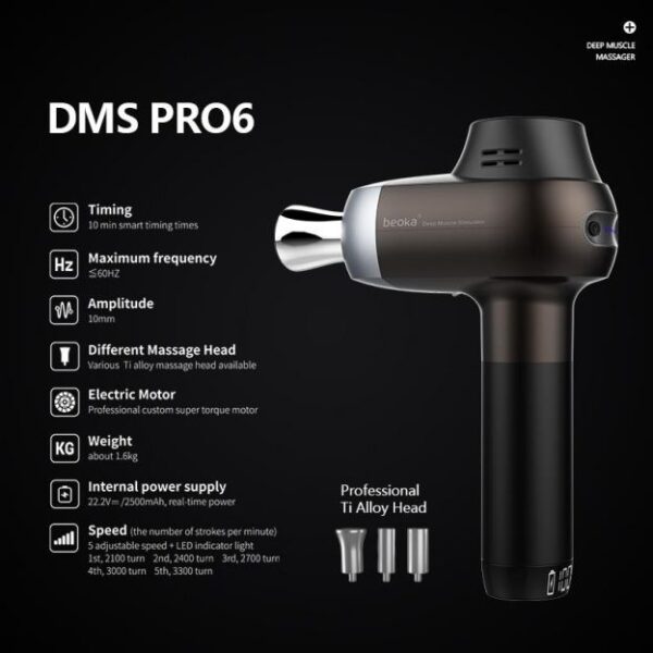Dr. Fuji® DMS PRO6 Deep Muscle Stimulator with Professional Ti Alloy Head - Image 11